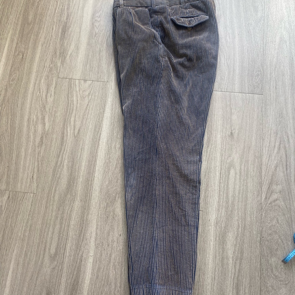 Men's Brown/Blue Corduroy Pants